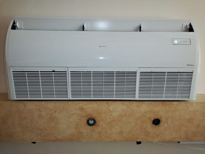 Монтаж напольно-потолочного кондиционера