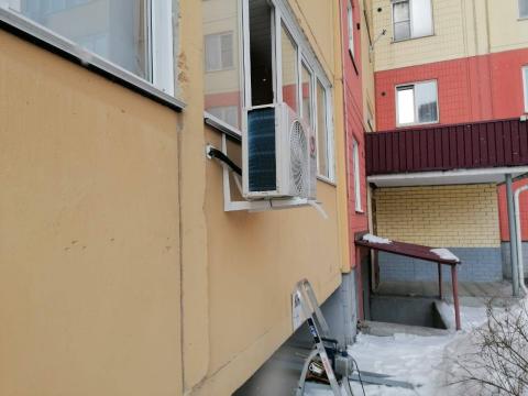 Установка кондиционера в квартире за балконом – профессионально