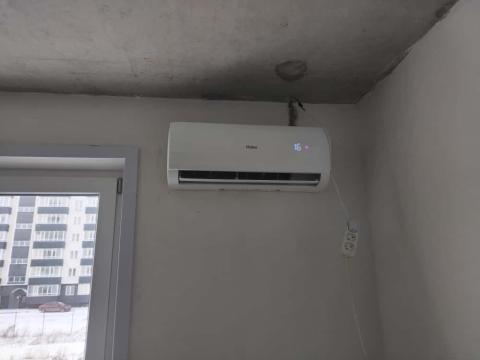 Монтаж сплит‑системы Haier в панельном доме, Новосибирск
